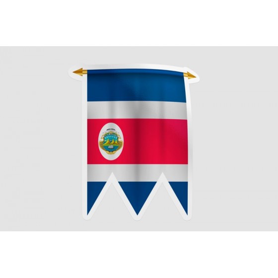 Costa Rica Flag Pennant