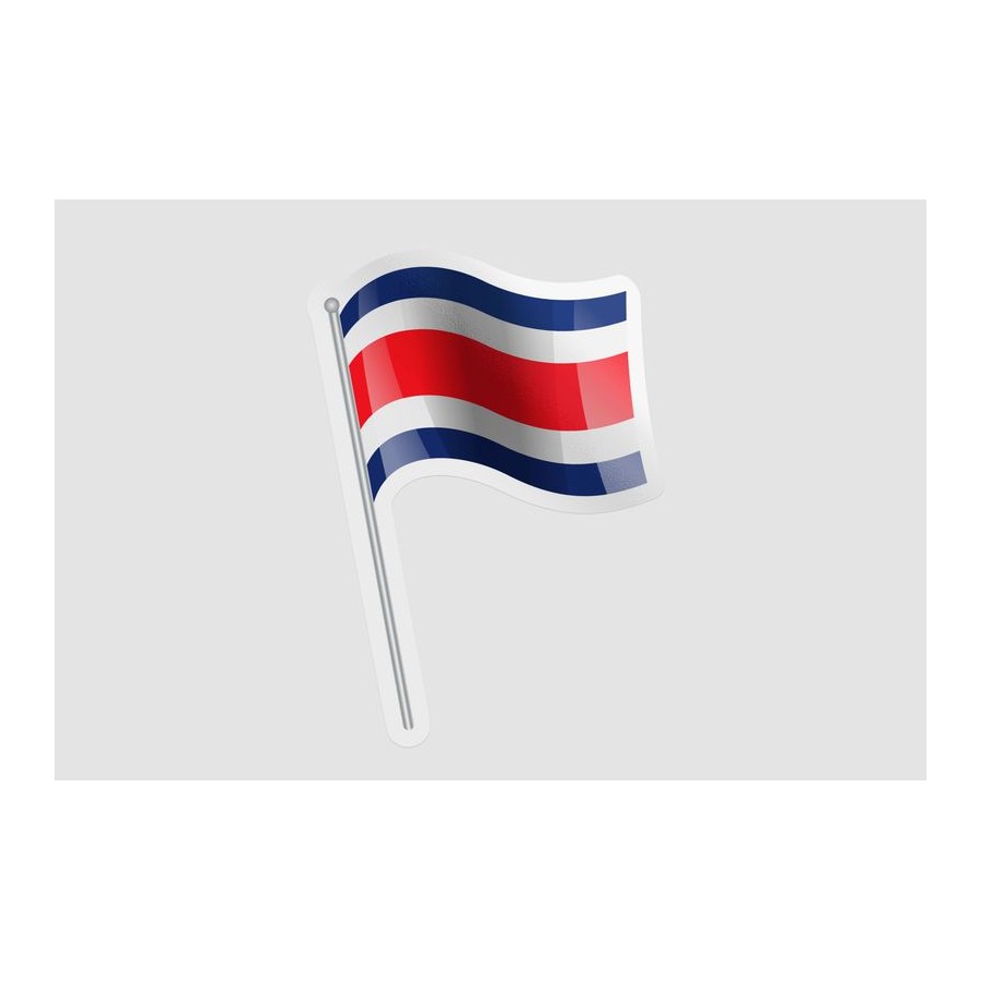 Costa Rica Flag Pole - DecalsHouse