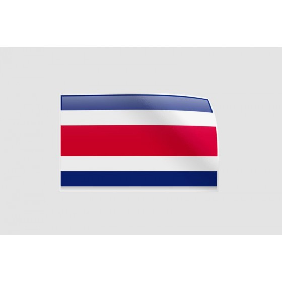 Costa Rica Flag Style 3...