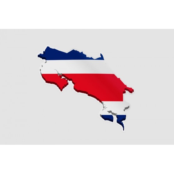 Costa Rica Map Sticker