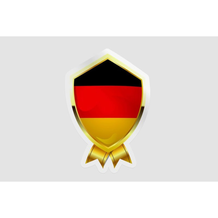 Germany Flag Badge Style 4 - DecalsHouse