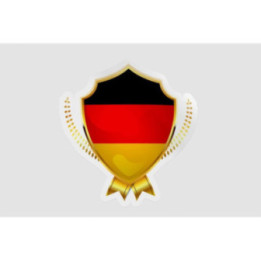 Germany Flag Badge Style 6 - DecalsHouse
