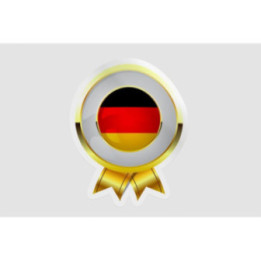 Germany Flag Badge Style 7 - DecalsHouse