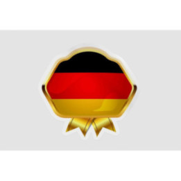 Germany Flag Badge Style 8 - DecalsHouse