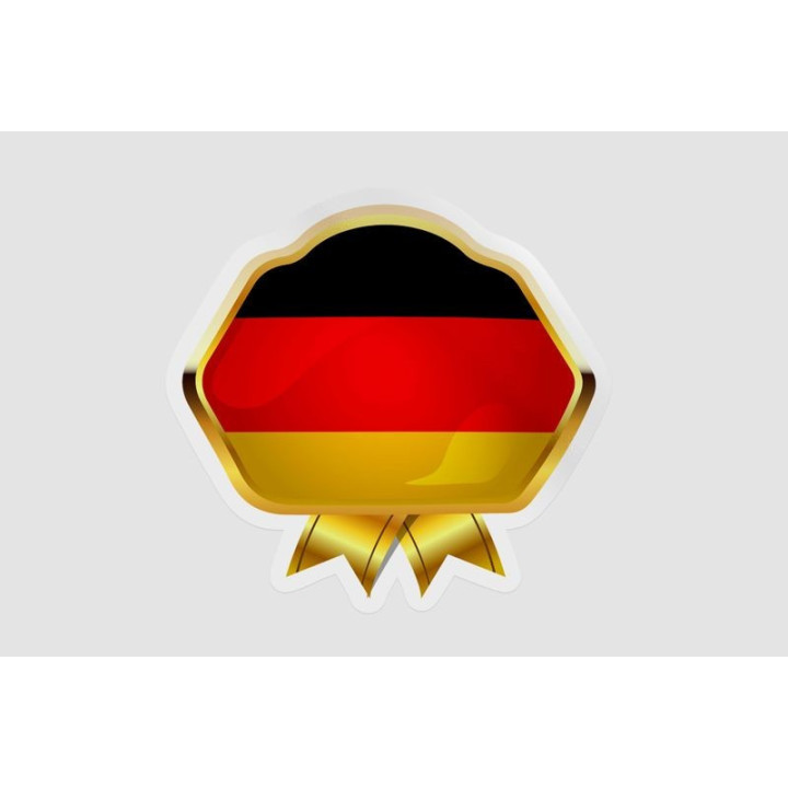 Germany Flag Badge Style 8 - DecalsHouse
