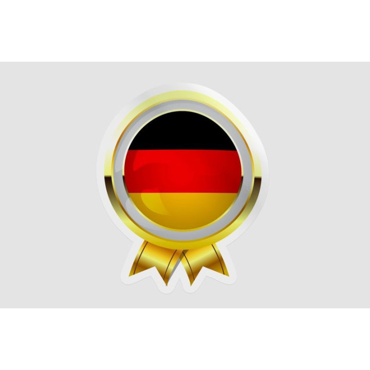 Germany Flag Badge Style 9 - DecalsHouse
