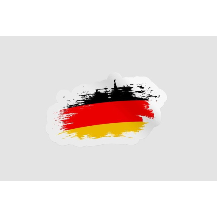 Germany Flag Brush Style 11 - DecalsHouse