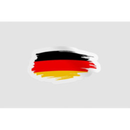 Germany Flag Brush Style 3 - DecalsHouse