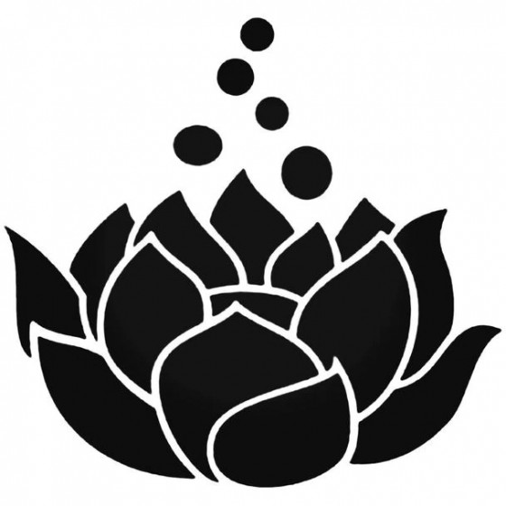 Lotus Flower Vinyl Decal