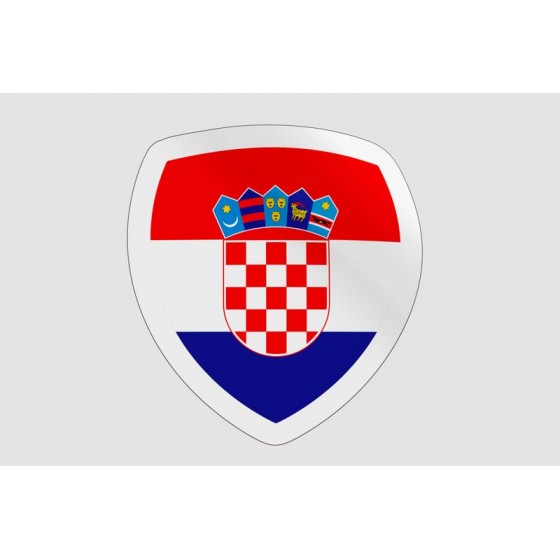 Croatia Flag Badge Style 11