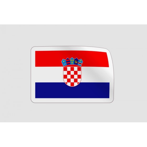 Croatia Flag Badge Style 5