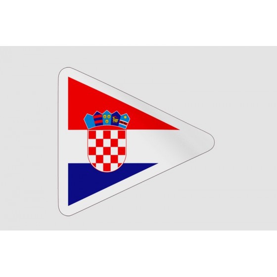 Croatia Flag Badge Style 6