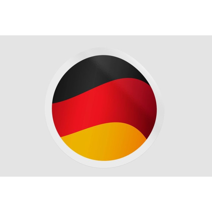 Germany Flag Icon Style 14 - DecalsHouse