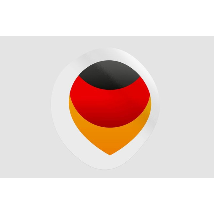 Germany Flag Icon Style 26 - DecalsHouse