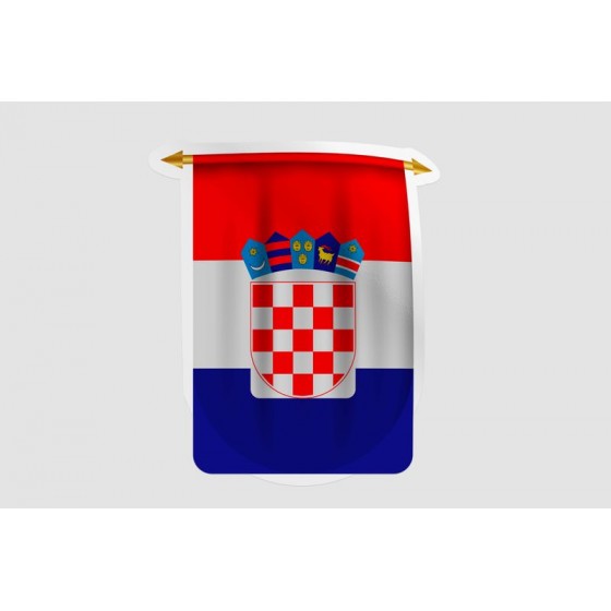 Croatia Flag Pennant Style...