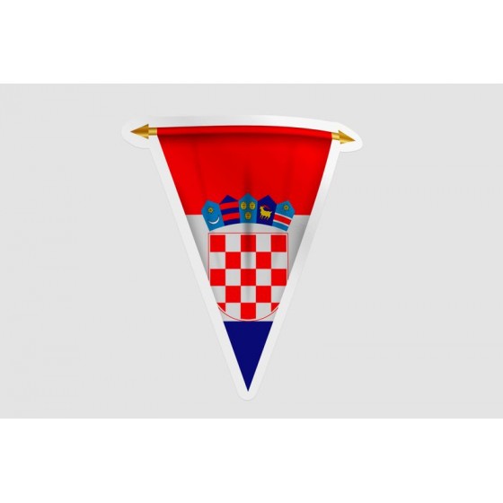 Croatia Flag Pennant Style...