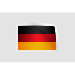 Germany Flag Icon Style 8 - DecalsHouse