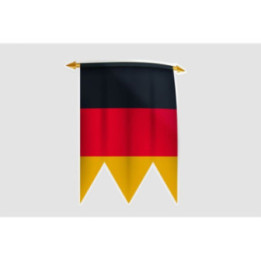 Germany Flag Pennant Style 10 - DecalsHouse
