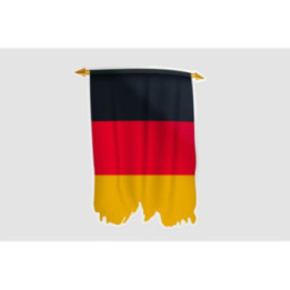 Germany Flag Pennant Style 3 - DecalsHouse