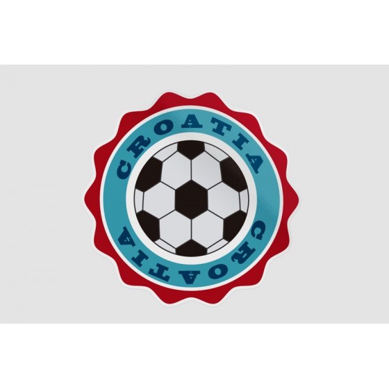 Croatia Flag Style 13 Sticker