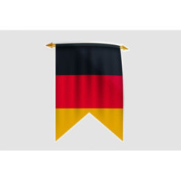 Germany Flag Pennant Style 8 - DecalsHouse