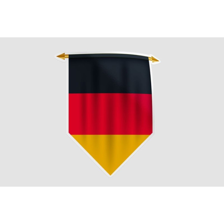 Germany Flag Pennant Style 9 - DecalsHouse