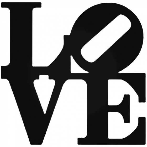 Love Park Philly Decal Sticker