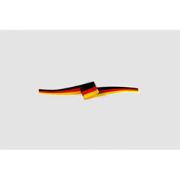 Germany Flag Ribbon Style 2 - DecalsHouse