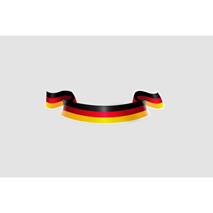 Germany Flag Ribbon Style 5 - DecalsHouse
