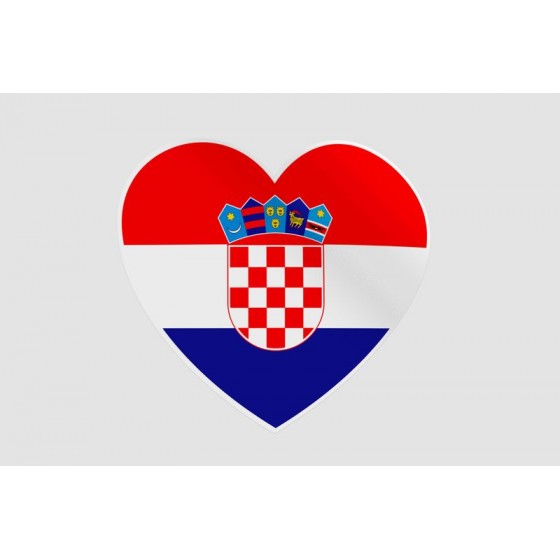Croatia Flag Style 27 Sticker