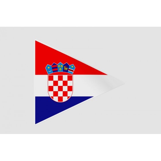 Croatia Flag Style 30 Sticker