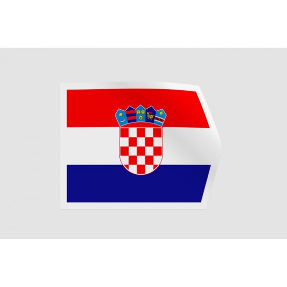 Croatia Flag Style 31 Sticker