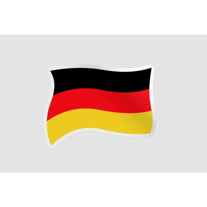 Germany Flag Template Style 4 - DecalsHouse