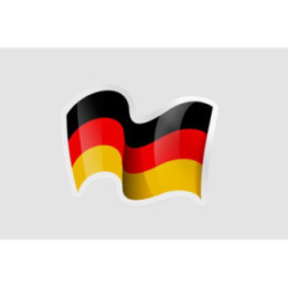 Germany Flag Waving Style 10 - DecalsHouse