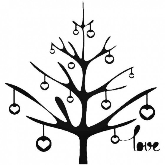 Love Tree Decal Sticker