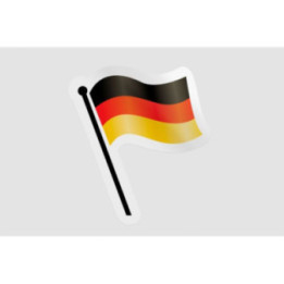Germany Flag Waving Style 13 - DecalsHouse