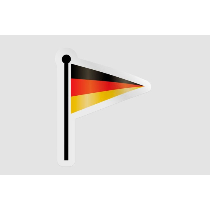 Germany Flag Waving Style 15 - DecalsHouse