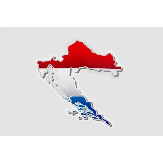 Croatia Map Sticker