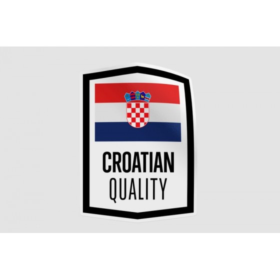 Croatia Quality Label Sticker