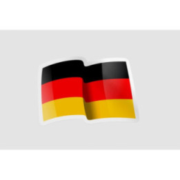 Germany Flag Waving Style 6 - DecalsHouse