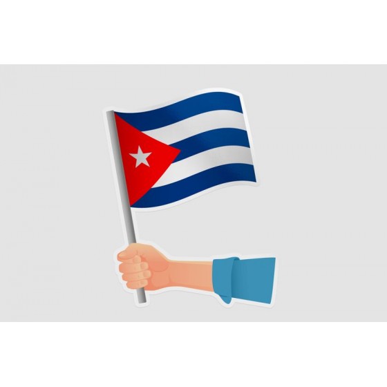 Cuba Flag Hands Style 2