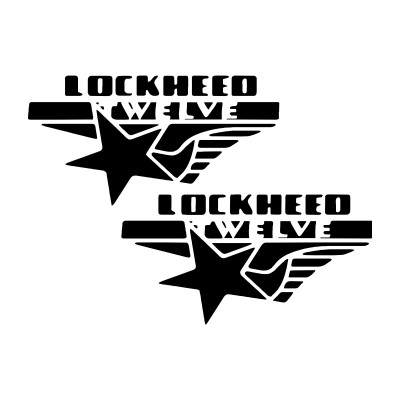 Sticker Lokheed Buy Lockheed Twelve Aviation Online