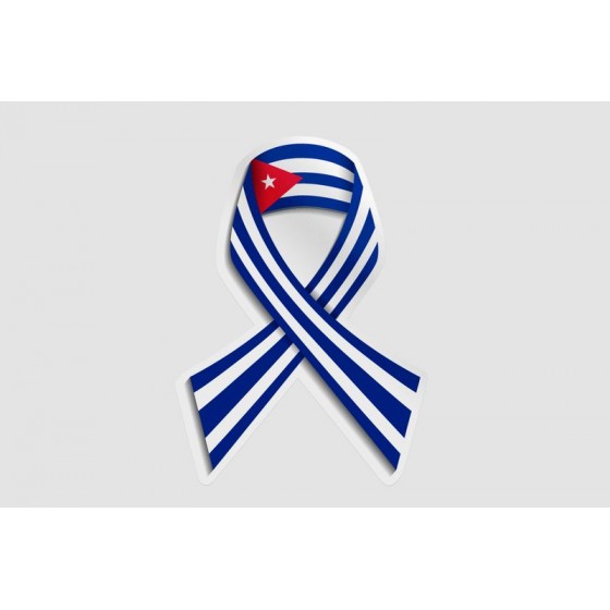 Cuba Flag Ribbon Style 2