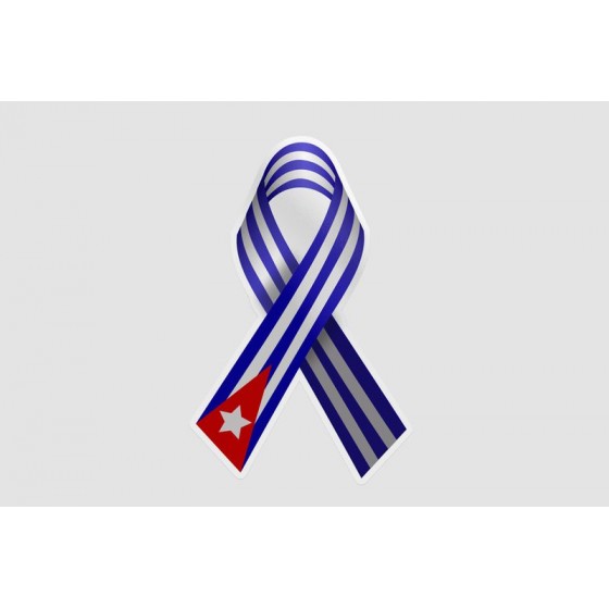 Cuba Flag Ribbon