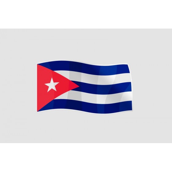 Cuba Flag Waving