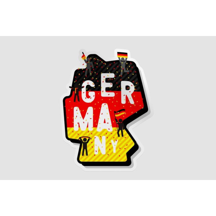 Germany Map Cheering - DecalsHouse