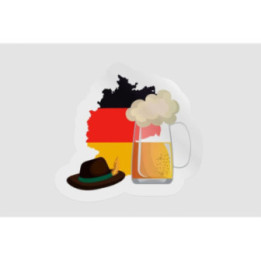 Germany Map Culture Style 3 - DecalsHouse