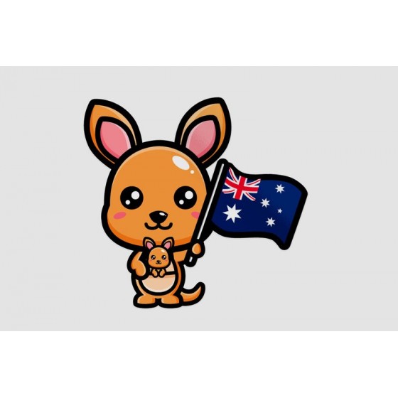 Cute Kangaroo With...