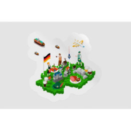 Germany Map Sightseeing - DecalsHouse