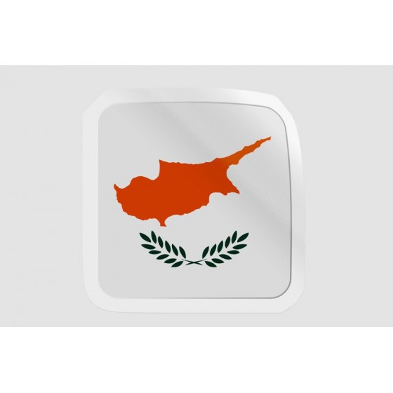 Cyprus Flag Icon Style 5